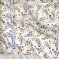 Органза матовая Виола с рисунком сирени