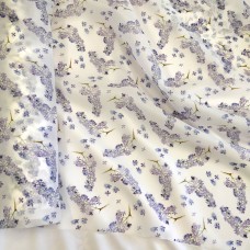 Органза матовая Виола с рисунком сирени