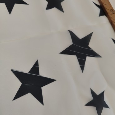 Органза матовая Виола с принтом Звёздочки 230 см