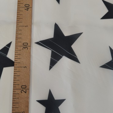 Органза матовая Виола с принтом Звёздочки 230 см