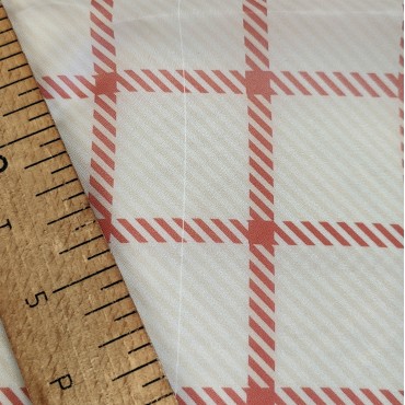 Органза матовая Виола клетка барберри крупная 230 см