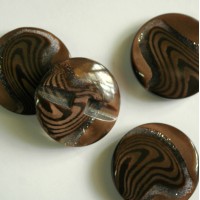 Набор пуговиц - кофейный цвет