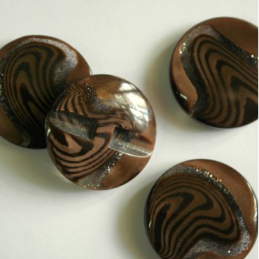Набор пуговиц - кофейный цвет