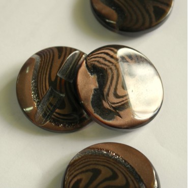 Набор пуговиц - кофейный цвет