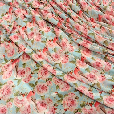 Шифон Romy с английскими розами