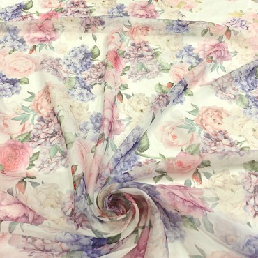 Шифон Romy с красивым цветочным принтом