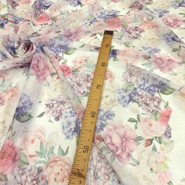 Шифон Romy с красивым цветочным принтом