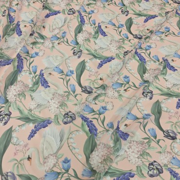 Шифон Romy с цветочным принтом и лебедем