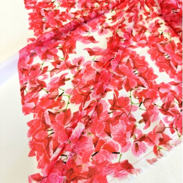 Шифон Romy акварельные цветы орхидеи