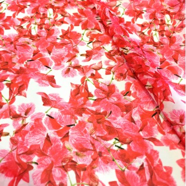 Шифон Romy акварельные цветы орхидеи