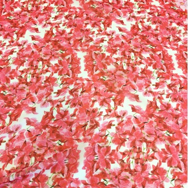 Шифон Romy акварельные цветы орхидеи