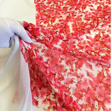 Шифон Romy акварельные цветы орхидеи