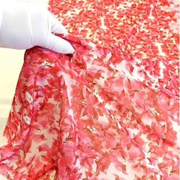 Шифон Romy акварельные цветы орхидеи