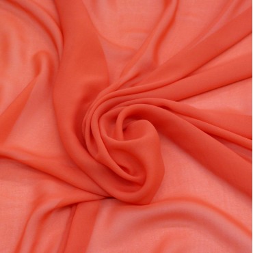 Шифон Бизе красный цвет