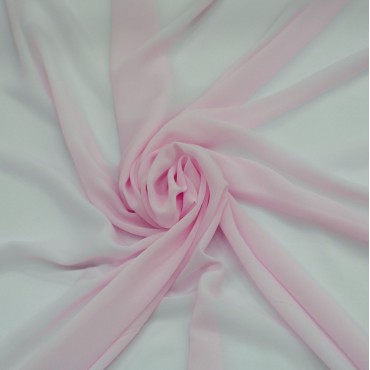 Шифон Бизе розовый цвет