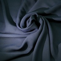 Шифон Бизе темно синий цвет
