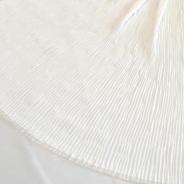 Шифон Romy плиссе молочный цвет