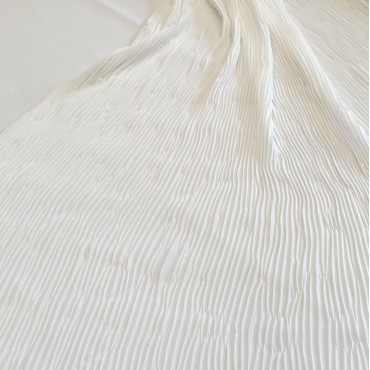 Шифон Romy плиссе молочный цвет