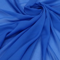 Шифон Бизе синий цвет