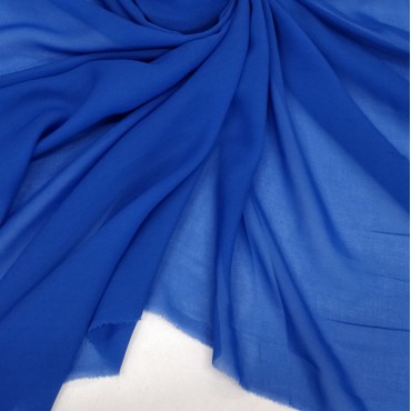 Шифон Бизе синий цвет