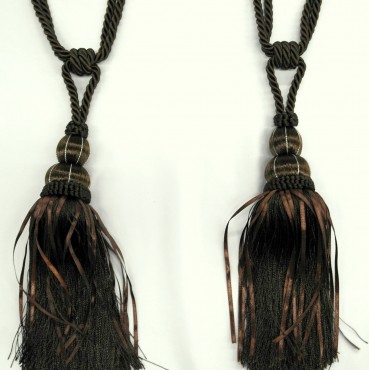 Подхват для штор (кисти) - шоколадный цвет