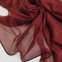 Органза для штор бордовый цвет