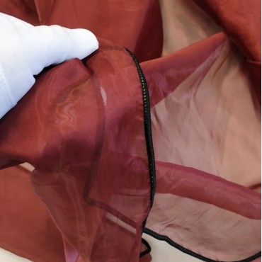 Органза для штор бордовый цвет