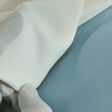 Трикотаж кашкорсе хлопковый молочный