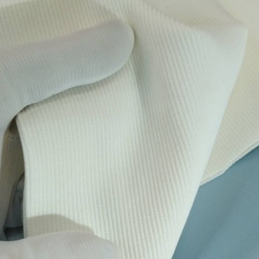 Трикотаж кашкорсе хлопковый молочный