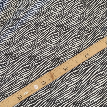 Армани шелк стрейч принт зебра