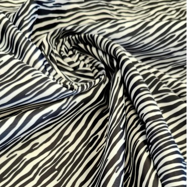 Армани шелк стрейч принт зебра