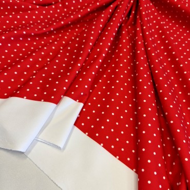 Бифлекс красный в мелкий горошек