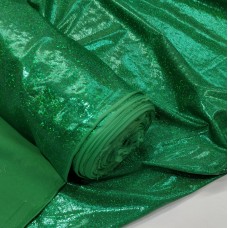 Трикотаж голограмма зеленая пыль