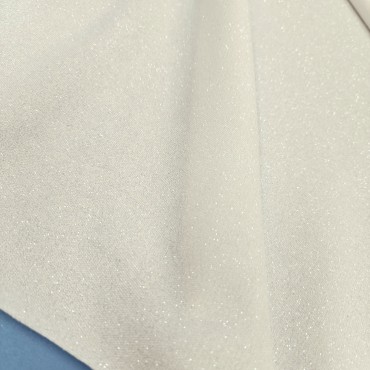 Трикотаж люрекс лунный свет белый