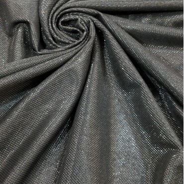 Трикотаж люрекс - черный бриллиант