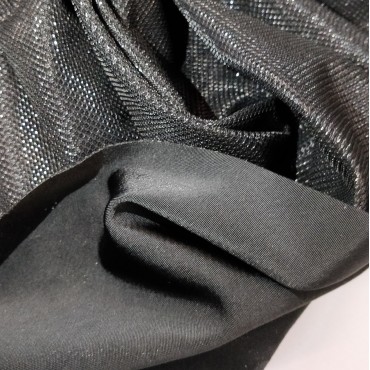 Трикотаж люрекс - черный бриллиант