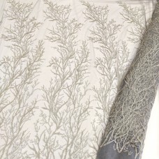 Кружевное полотно расшитое бисером ОСТАТОК 1,40м