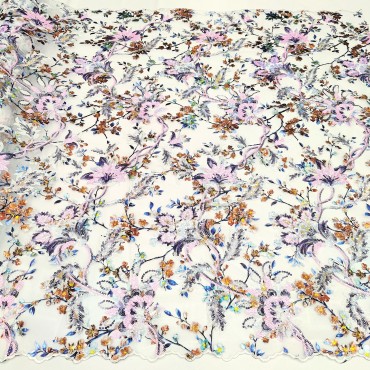 Кружевное полотно расшитое пайетками