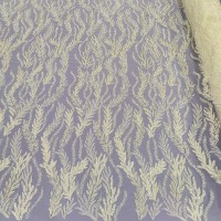 Кружевное полотно расшитое бисером и пайетками