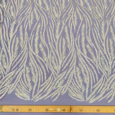 Кружевное полотно расшитое бисером и пайетками