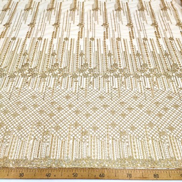 Кружевное полотно золотой цвет