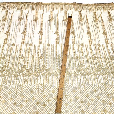 Кружевное полотно золотой цвет