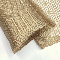 Кружевное полотно золотой цвет