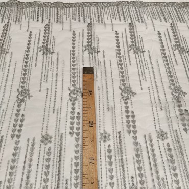 Кружевное полотно серебряный цвет