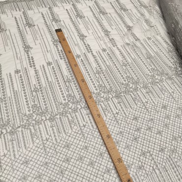 Кружевное полотно серебряный цвет