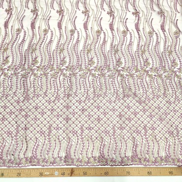 Кружевное полотно сиреневый цвет