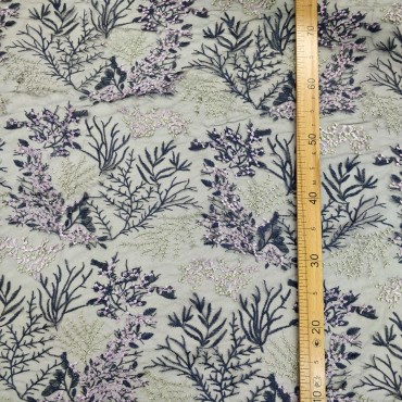 Кружевное полотно ажурные веточки