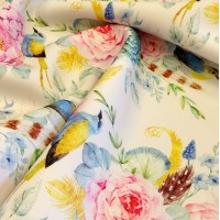 Неопрен с цветочным принтом Пионы