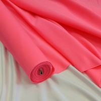 Атлас матовый Абрахам неоновый розовый цвет 41B