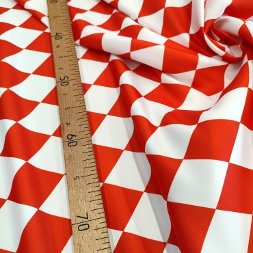 Атлас Дюпон с красно белыми ромбами